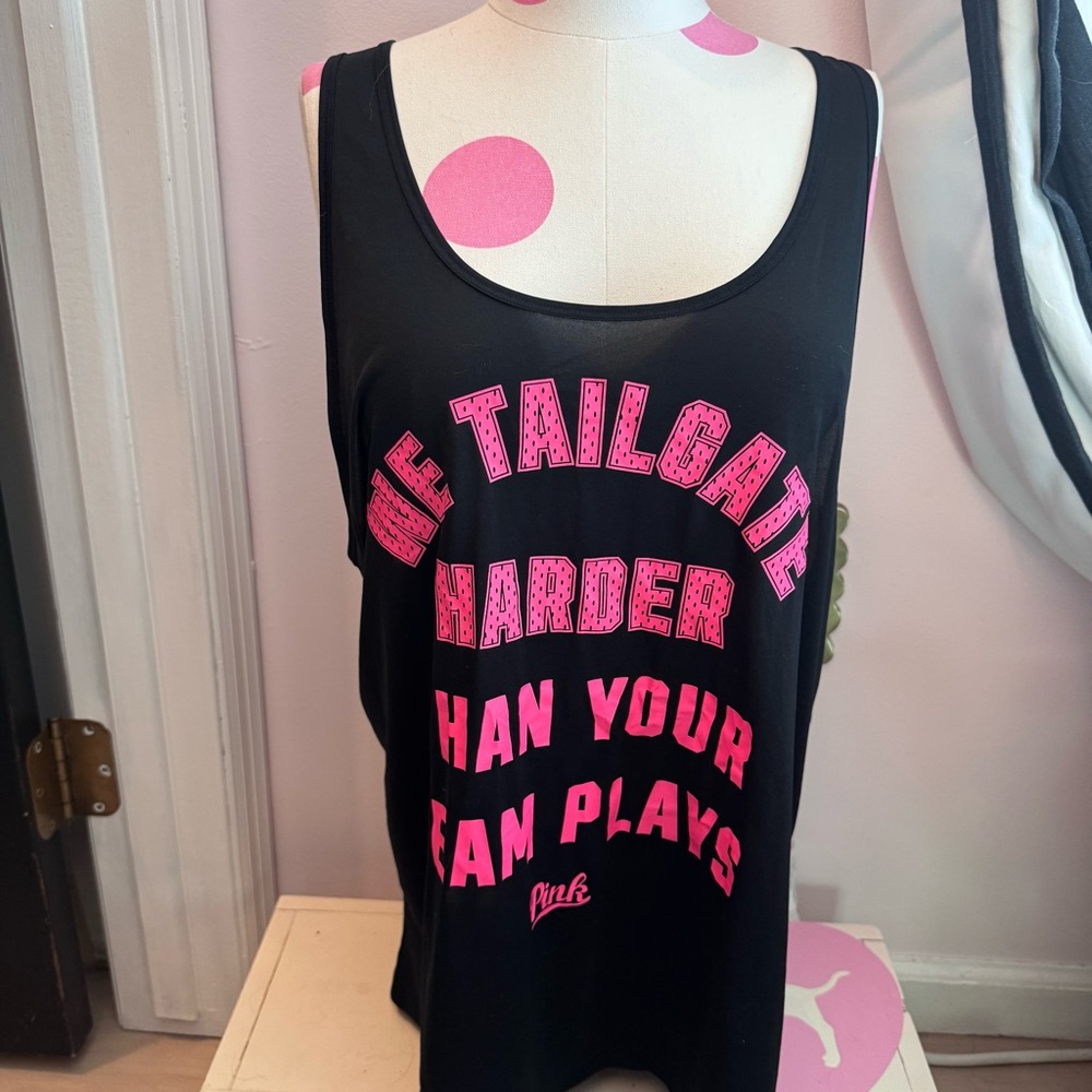 VS Victorias Secret Pink Football Tailgate Tank NWT